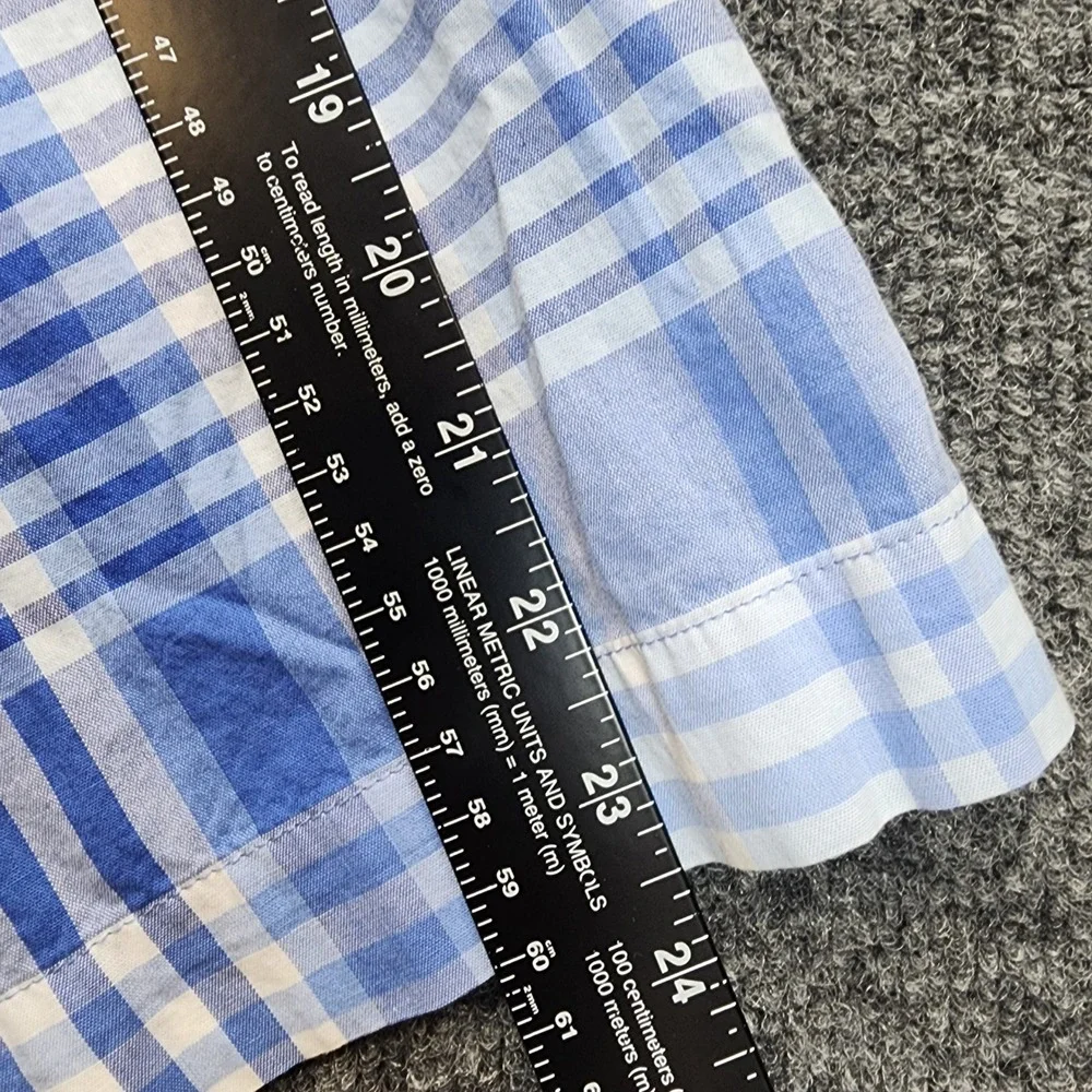 Polo Ralph Lauren Men's Blue Plaid Cotton Shawl Collar Bath Robe L/XL Sleepwear